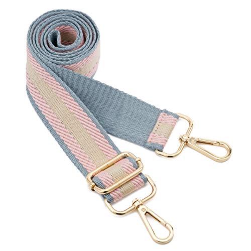 ZOOEASS Wide Shoulder Strap Adjustable Replacement Belt Guitar Style Crossbody Bag Handbag Strap Multicolor Canvas Straps(Wide:1.4in) (Color13) - Image 1