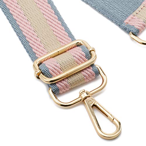 ZOOEASS Wide Shoulder Strap Adjustable Replacement Belt Guitar Style Crossbody Bag Handbag Strap Multicolor Canvas Straps(Wide:1.4in) (Color13) - Image 3