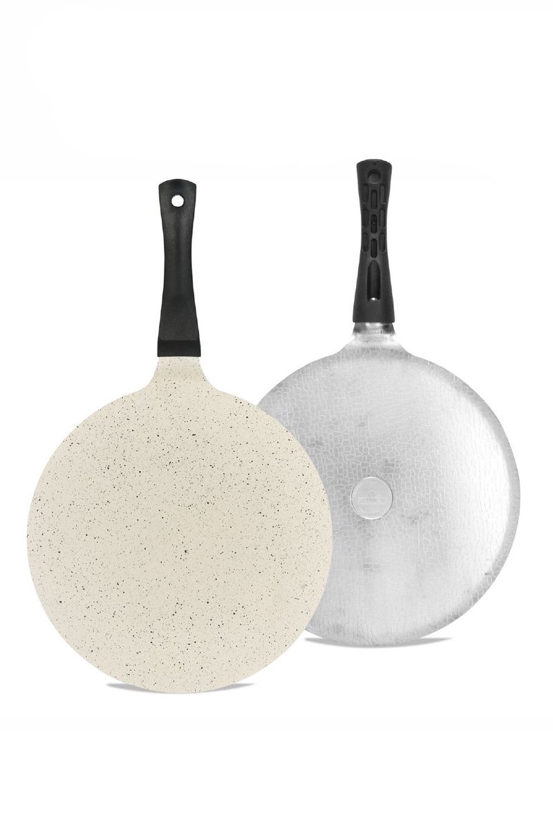 سونكس طاوة ماك مقوسة 30 سم – طلاء رخامي غير لاصق بمقبض مريح وتصميم صديق للبيئة - Image 4