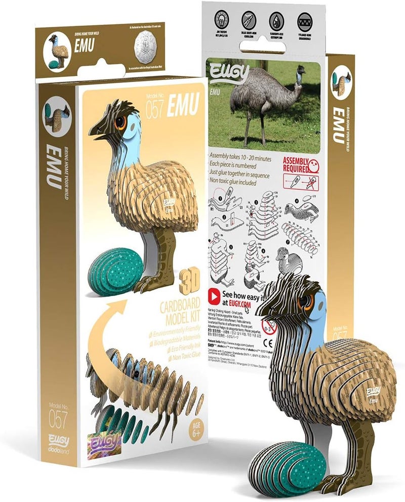 EUGY Leakproof sealed EUGY 057 Emu Eco-Friendly 3D Paper Puzzle [New Seal] Classic practical design - Image 4