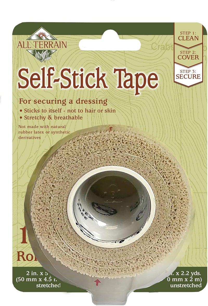 All Terrain SelfStick Tape 180Inch Roll LatexFree Breathable  Flexible NonAdhesive Bandaging Tape - Image 1