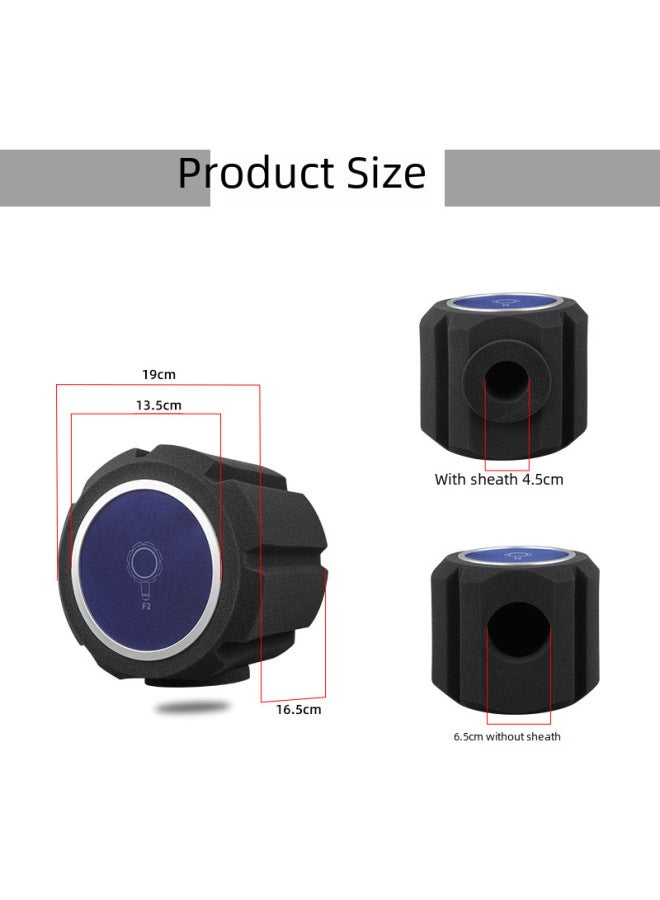 F2 Live Broadcast Microphone Sound Absorption Cotton Sound Insulation Sponge Cover Windproof Noise Reduction Dynamic Coil Condenser Microphone Blowout Prevention Sponge Cover - Image 4
