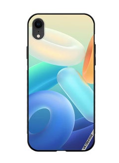 Protective Case Cover For Apple iPhone XR Rings Design Multicolour