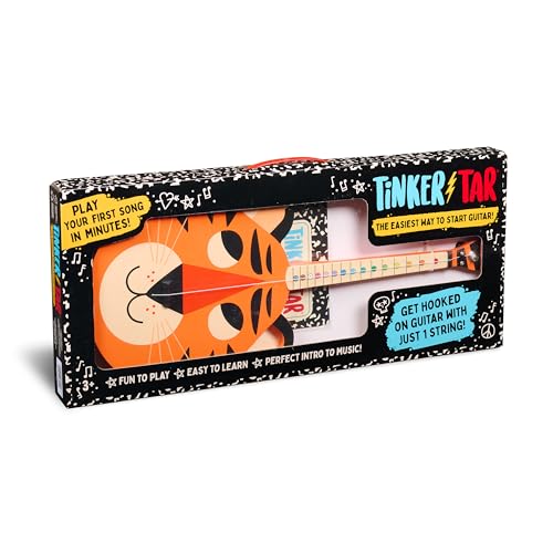 Buffalo Games TinkerTar Tiger Guitar The Easiest Way to Start and Learn Guitar 1 Stringed Toy Instrument for Kids Perfect Intro to Music for Young Kids Ages 3 and up from Buffalo Games - Image 1