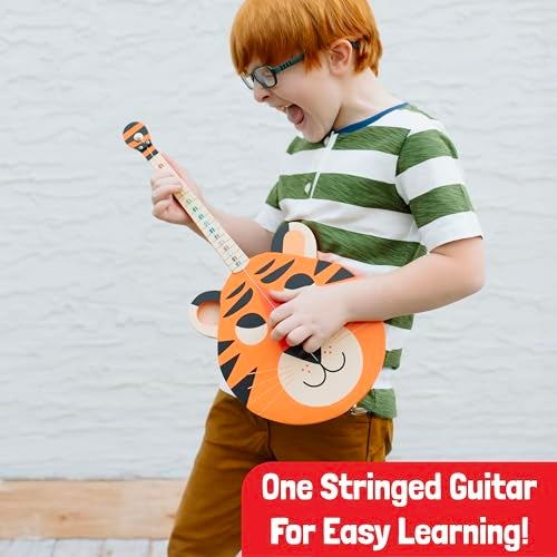 Buffalo Games TinkerTar Tiger Guitar The Easiest Way to Start and Learn Guitar 1 Stringed Toy Instrument for Kids Perfect Intro to Music for Young Kids Ages 3 and up from Buffalo Games - Image 5