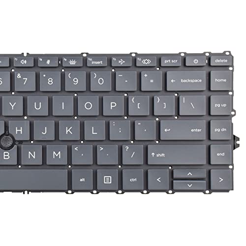 SUNMALL Black Replacement Keyboard Compatible with HP EliteBook 745 G7, 745 G8, 840 G7, 845 G7, 840 G8, 845 G8, ZBook Firefly 14 G7, ZBook Firefly 14 G8 with Backlight and Pointer （No Frame） - Image 5