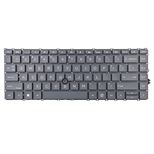SUNMALL Black Replacement Keyboard Compatible with HP EliteBook 745 G7, 745 G8, 840 G7, 845 G7, 840 G8, 845 G8, ZBook Firefly 14 G7, ZBook Firefly 14 G8 with Backlight and Pointer （No Frame） - Image 2