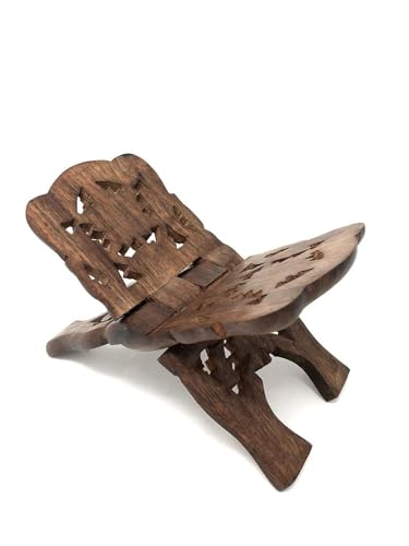 Azuregreen Quran Holder Book Stand Rihal Rehal Wooden Carved Eid - Image 5