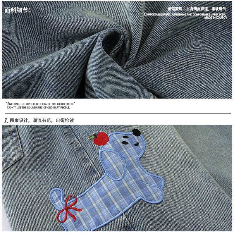 Unisex Classic Denim Jeans Loose Fit Daily Outdoor Wear - Image 5