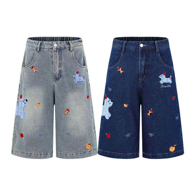 Unisex Classic Denim Jeans Loose Fit Daily Outdoor Wear - Image 4