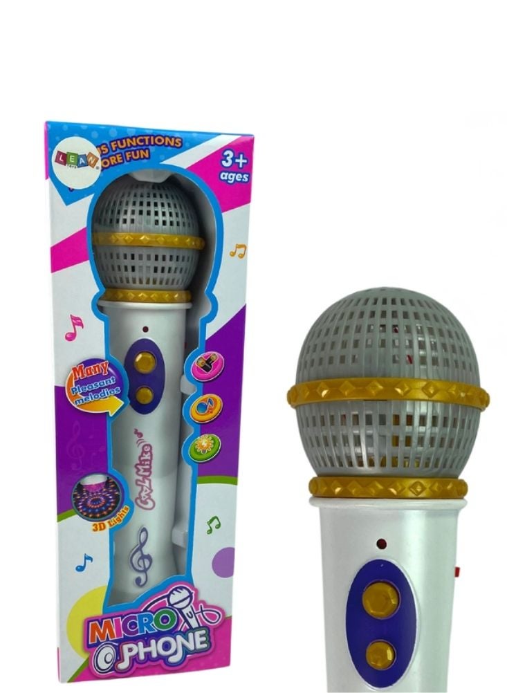 Premium Kids Toy Microphone with 3D Lights – Musical Singing Toy with Sound Effects, Interactive Music Play for Ages 3+ - Image 3