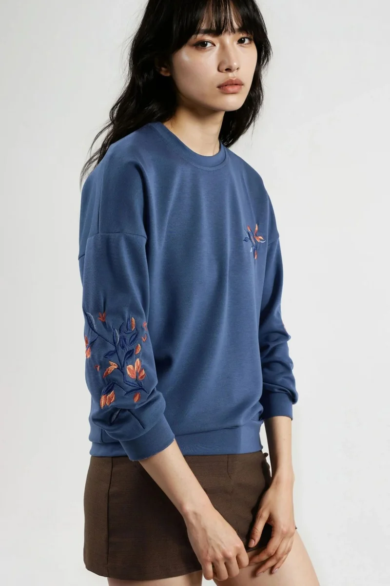 Lady Bersan BERSAN Women's Crew Neck Sweatshirt