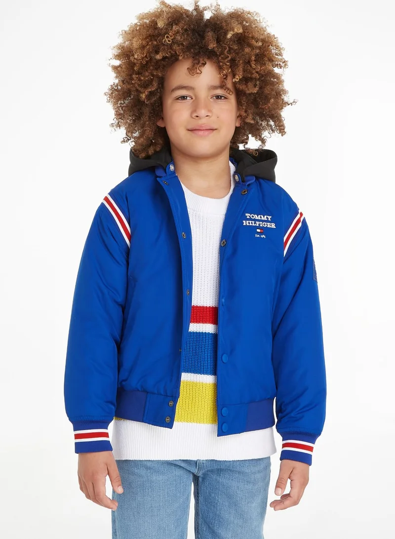 TOMMY HILFIGER Youth Logo Bomber Jacket