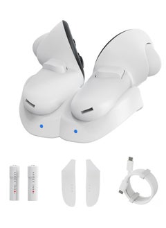 KASTWAVE Controller Charging Dock for Meta Quest 3 Accessories, VR Charging Station Stand for Oculus Quest 3 Controllers, Controllers Display Holder for Quest 3, with 2 Rechargeable Batteries  - Image 1