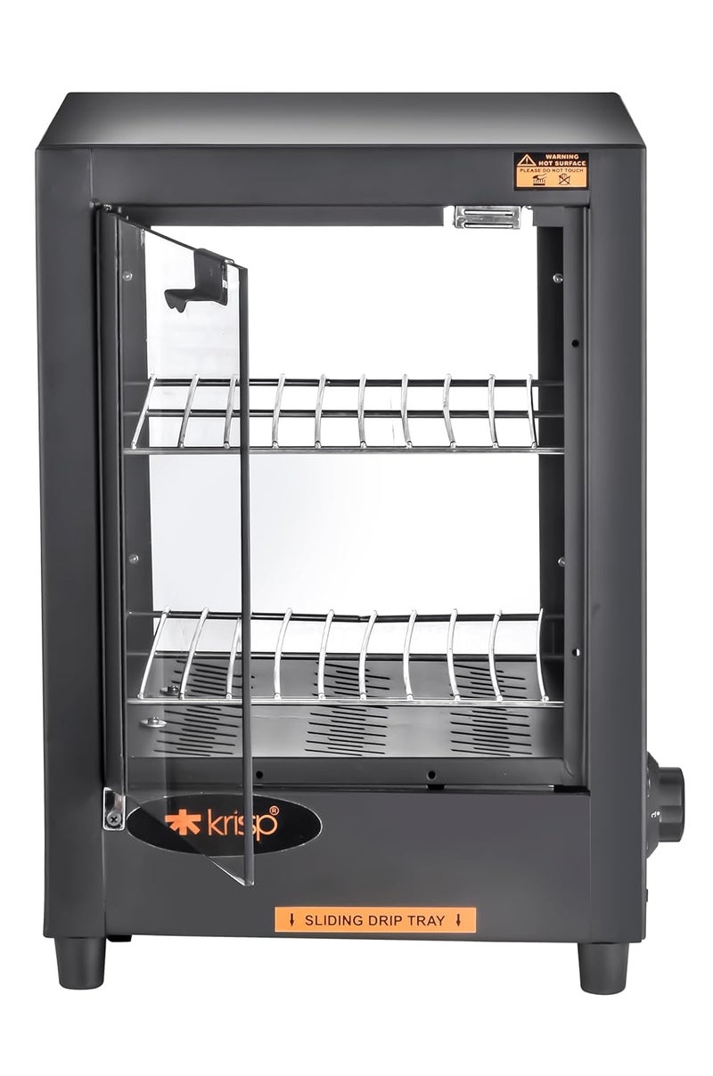 KRISP KRISP 500W Patties Warmer Hot Case 25 litres Vault Food Warmer for Samosas Pastries Snacks Durable Stainless Steel Compact Design  - Image 4