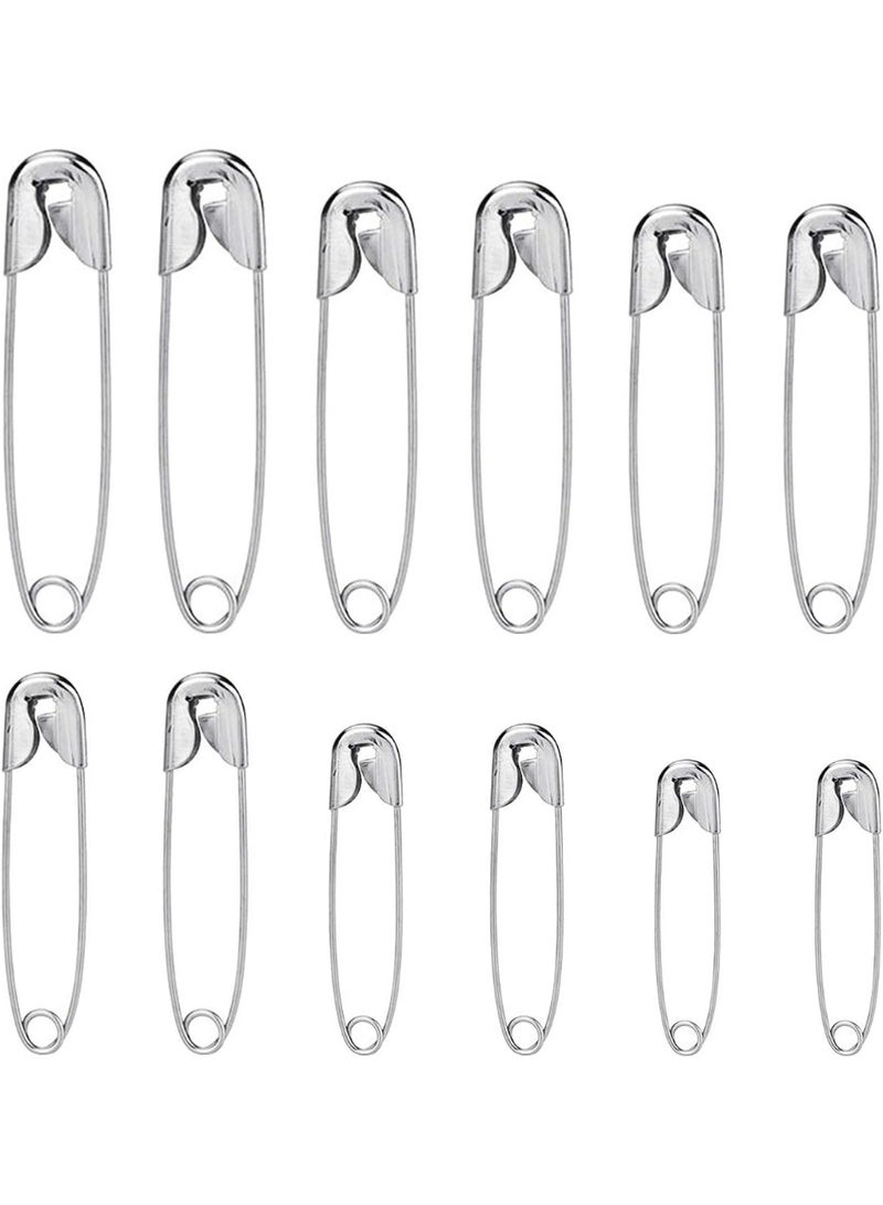 Set of 48 safety pins - multi-sized metal fasteners for clothing and daily usages - Image 1