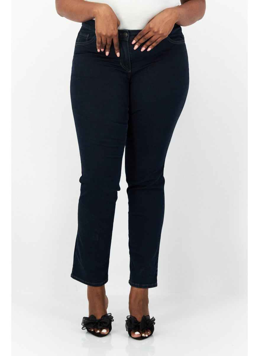 GERRY WEBER Women Regular Fit Solid Chino Pants, Charcoal  - Image 1