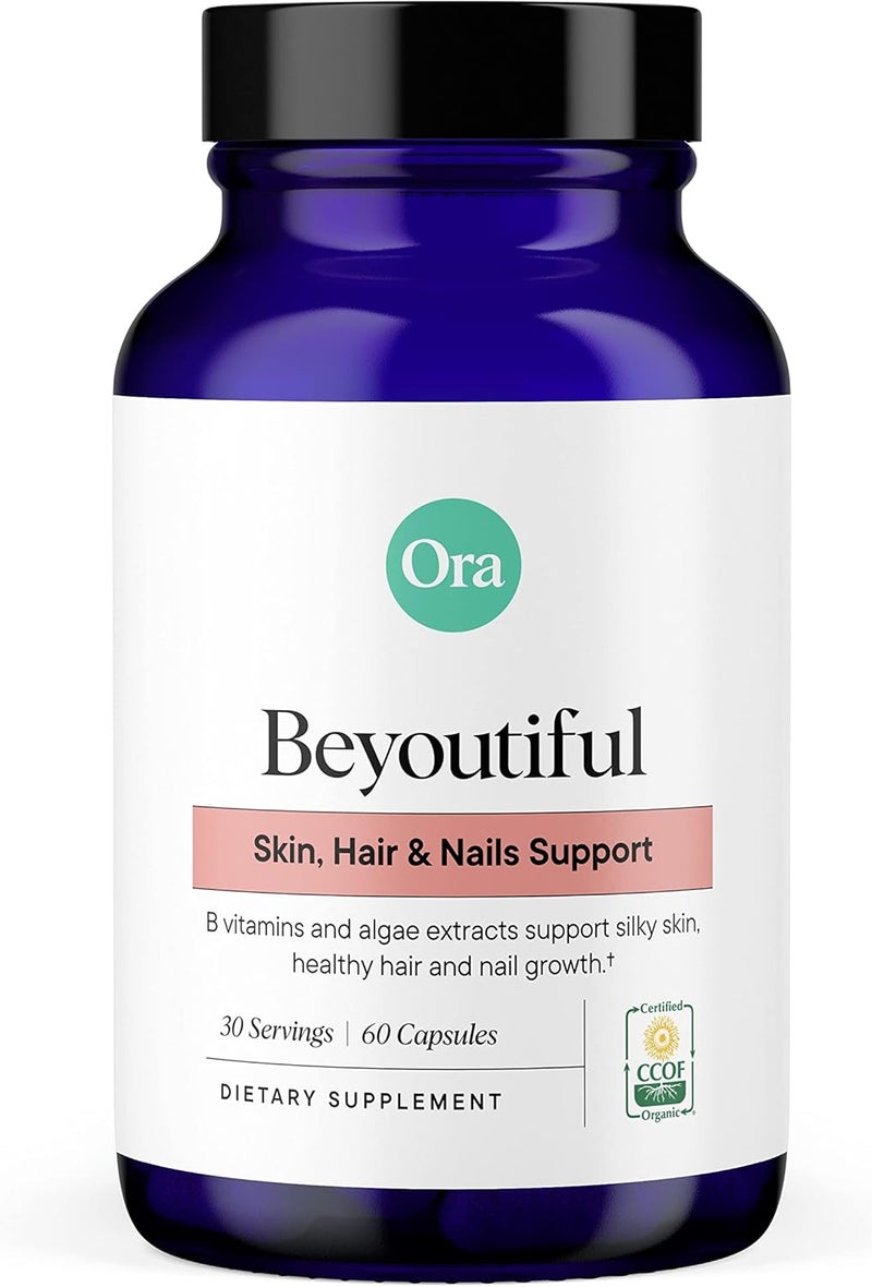 Ora Organic دعم البشرة والشعر والأظافر للنساء - 60 كبسولة - Image 1
