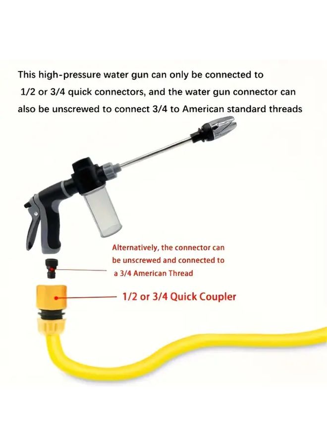 High Pressure Water Gun Portable Manual Washer With Foam Nozzle Ordinary - Image 2