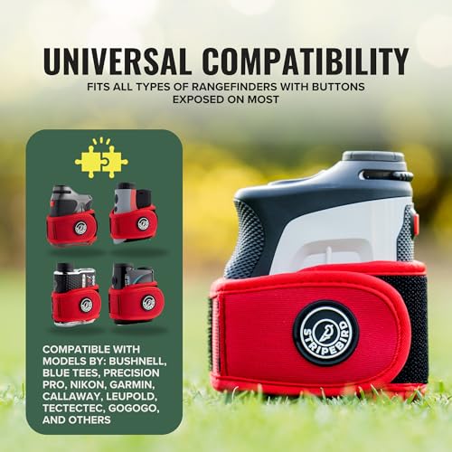 Stripebird - 2.0 Slim Golf Magnetic Rangefinder Strap (Red - Form Fitting & No Buckle Strap) - Golf Range Finder Magnetic Strap - Range Finder Golf Magnetic - Image 5