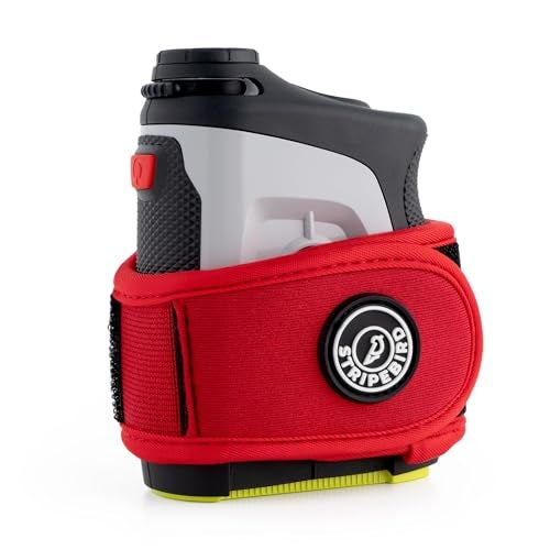 Stripebird - 2.0 Slim Golf Magnetic Rangefinder Strap (Red - Form Fitting & No Buckle Strap) - Golf Range Finder Magnetic Strap - Range Finder Golf Magnetic - Image 1