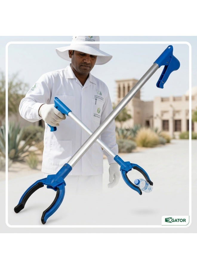 Gator Aluminum Litter Picker Grabber | Lightweight Reach Tool with Trigger Grip for Trash Collection & Ground Pickup | 70 cm - Image 4