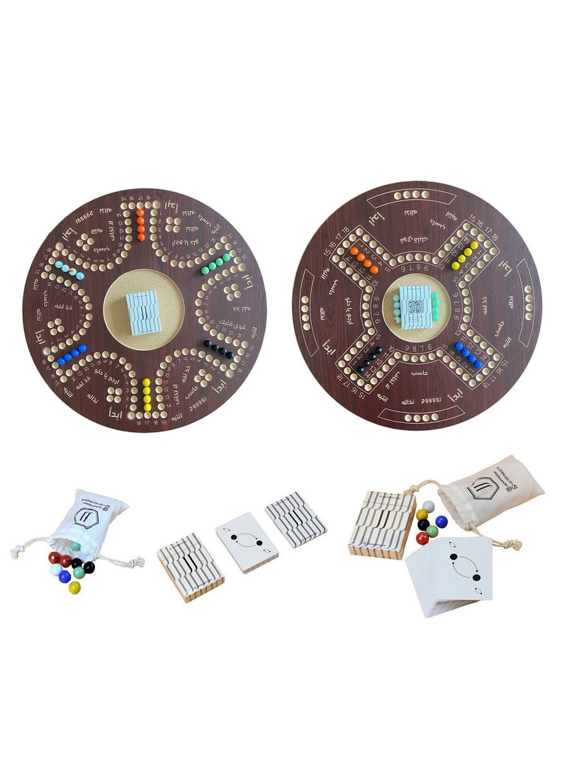 جاكارو جوكر لعبة جاكارoo ثنائية الجوانب لـ 4 و 6 لاعبين مع كرات وبطاقات - Image 4