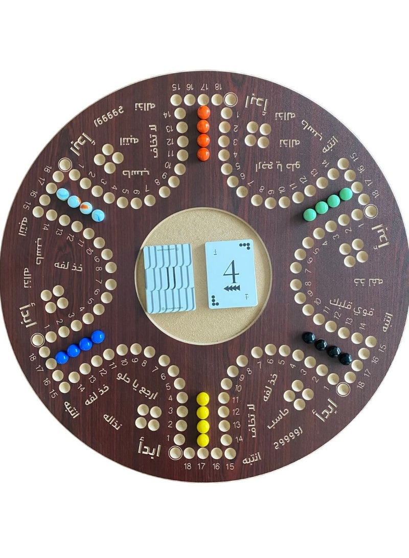 جاكارو جوكر لعبة جاكارoo ثنائية الجوانب لـ 4 و 6 لاعبين مع كرات وبطاقات - Image 2