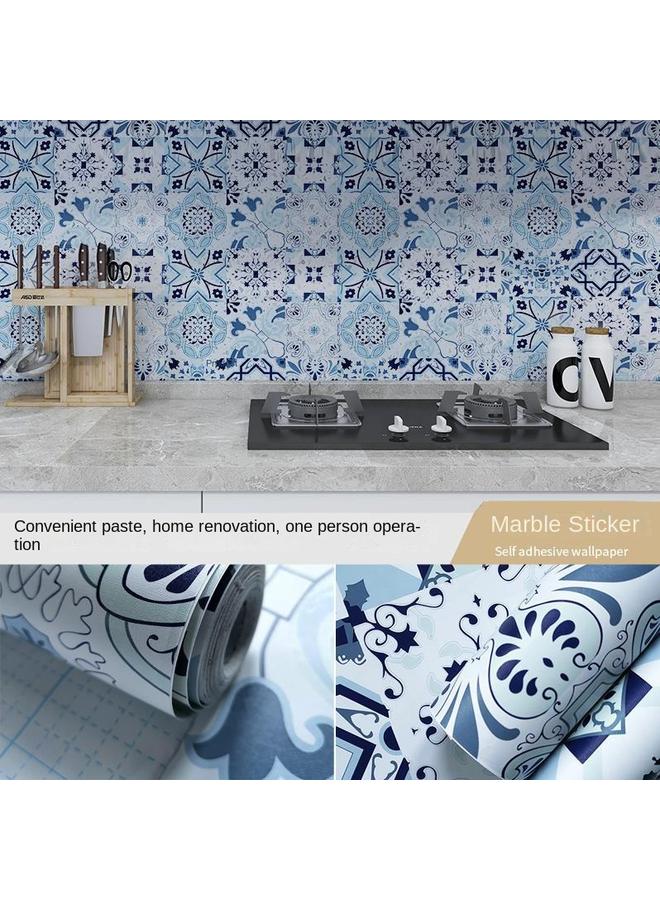 Bluejw Terrazzo Waterproof Personalized Stickers Tile Wall Stickers Ethnic Wallpaper Living Room Balcony Bathroom Kitchen Self-adhesive Wallpaper - Image 1