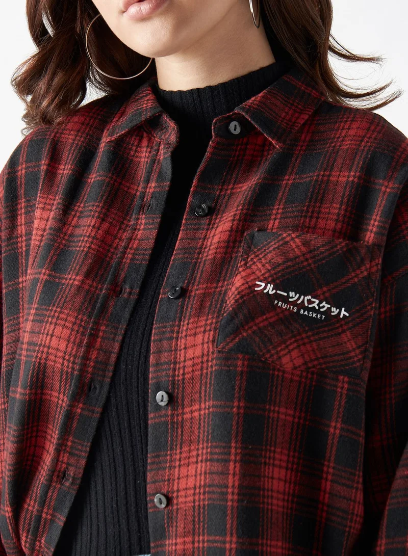 SP Characters Checked Button Down Shirt
