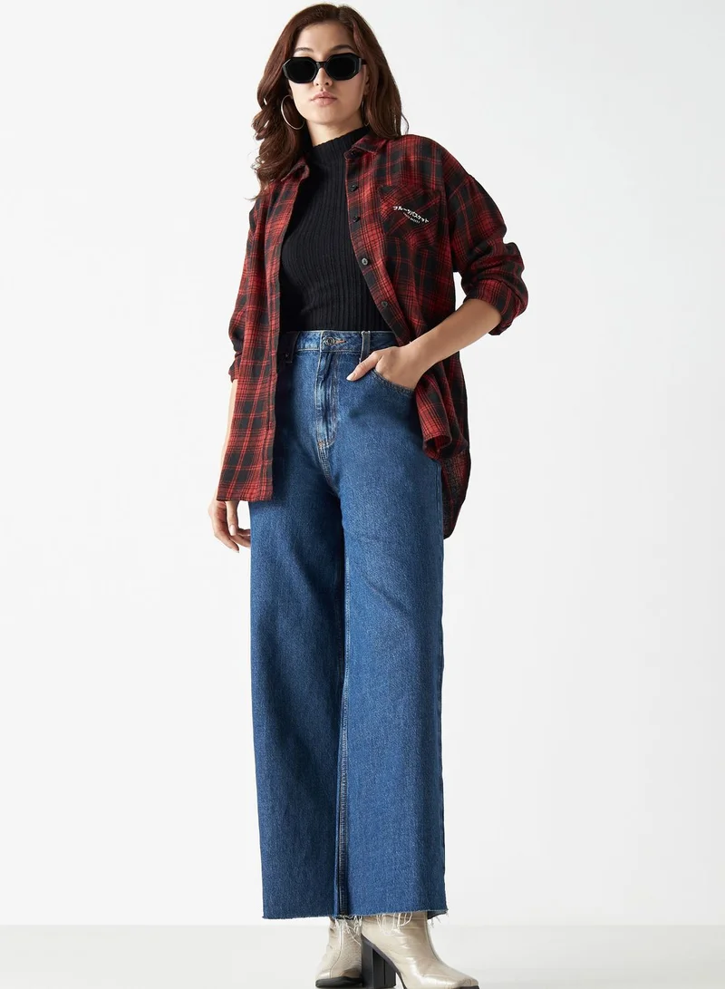 SP Characters Checked Button Down Shirt