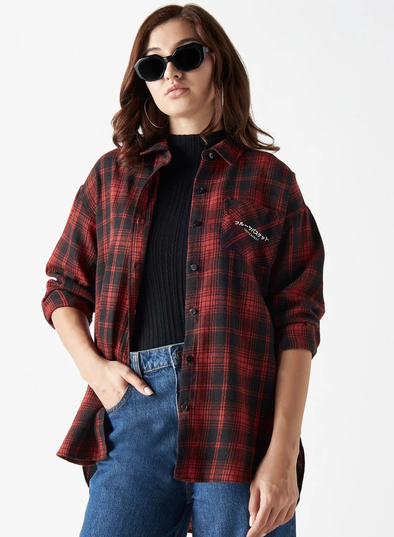 SP Characters Checked Button Down Shirt
