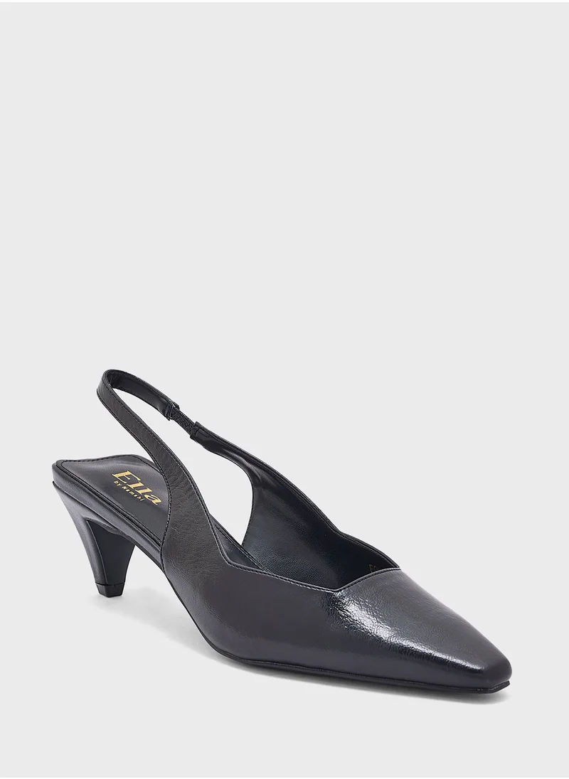 ELLA Low Heel Sling Back Pump