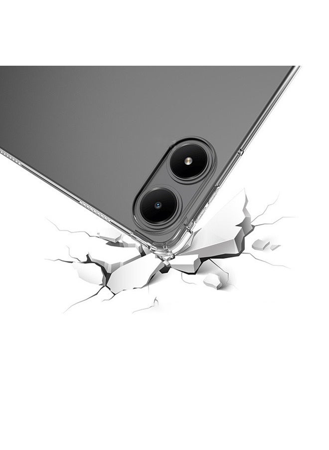 زفيف حافظة متوافقة مع غطاء Xiaomi Poco Pad/Redmi Pad Pro مقاس 12.1 بوصة 2024، حماية من السقوط في الوسادة الهوائية، سيليكون مرن ناعم من مادة TPU مقاومة للصدمات ومضادة للاصفرار، مقاس نحيف مناسب لـ Xiaomi Poc  - Image 4