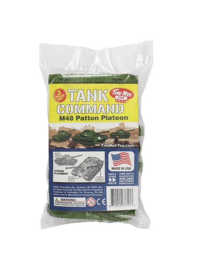 Tim Mee Toy TimMee Toy Tanks for Plastic Army Men - OD Green WW2 3pc - Made in USA - Image 4