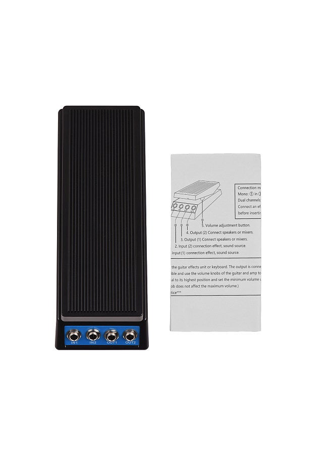 Generic Guitar Pedal Professional Guitar Volume Pedal Volume Adjustment Mono/Dual Channel 6.35mm Input/Output Anti-slip Guitar Pedal  - Image 3