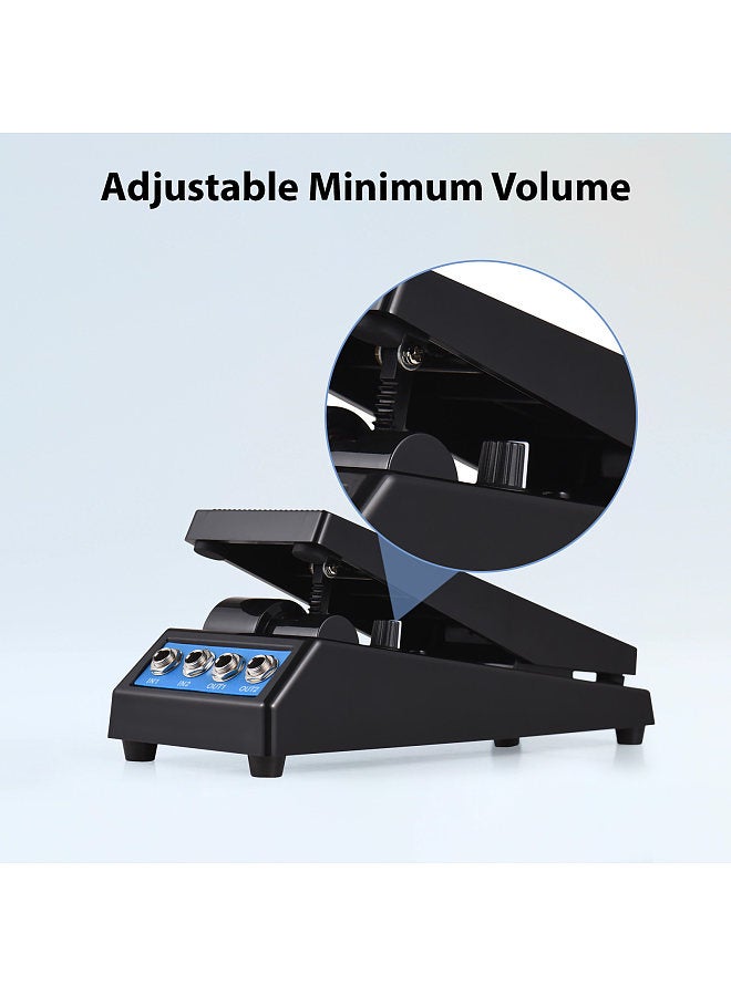 Generic Guitar Pedal Professional Guitar Volume Pedal Volume Adjustment Mono/Dual Channel 6.35mm Input/Output Anti-slip Guitar Pedal  - Image 2