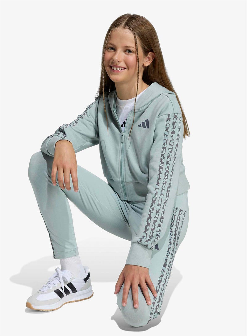 Adidas Youth Seasonals Animal Full Zip Hoodie - Image 4