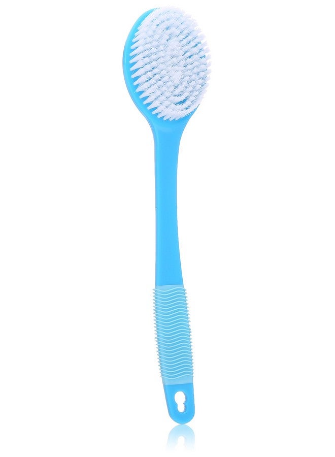 Ecotools Body Benefits Natural Bristle Bath And Shower Back Brush With Long Rubber Grip Handle; For Improved Circulation And A Smoother Healthier Look; Self Care Through Skin Care - Image 1