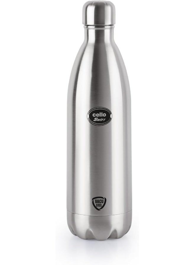 Cello Swift Stainless Steel Vacuum Insulated Flask 1000ml - Image 1