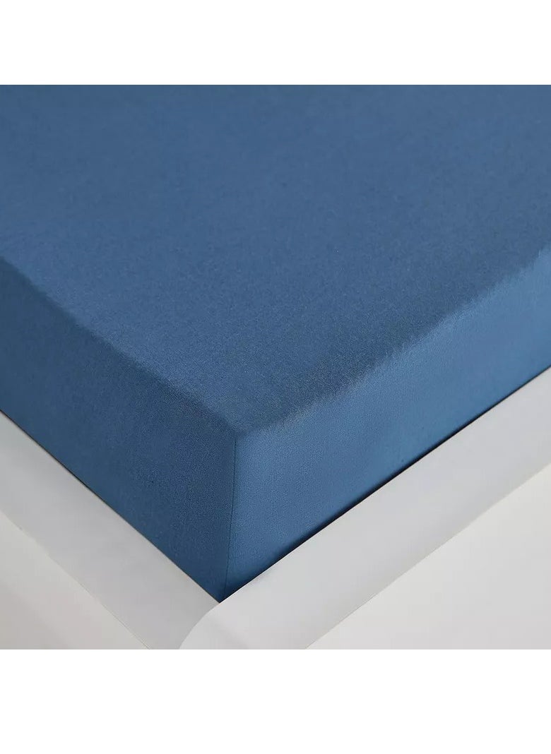 Home Box Essential Solid Cotton Single Fitted Sheet - 90x200+36 cm  - Image 5