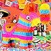 Pardecor Cinco De Mayo Donkey Pinata with 24 Stick and Rope Large Rainbow Piata Decorations for Birthday Party Taco Tuesday Mexican Theme Fiesta 16 X 135 X 57 In - Image 4