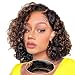 Rolisy 5Ã—5 Closure Bob Wig Human Hair Glueless Wigs Human Hair Pre Plucked Pre Cut Short Curly Human Hair Wig Water Wave C Part Balayage Ombre Lace Frontal Human Hair Wigs for Black Women P1B/30 12 Inch - Image 2