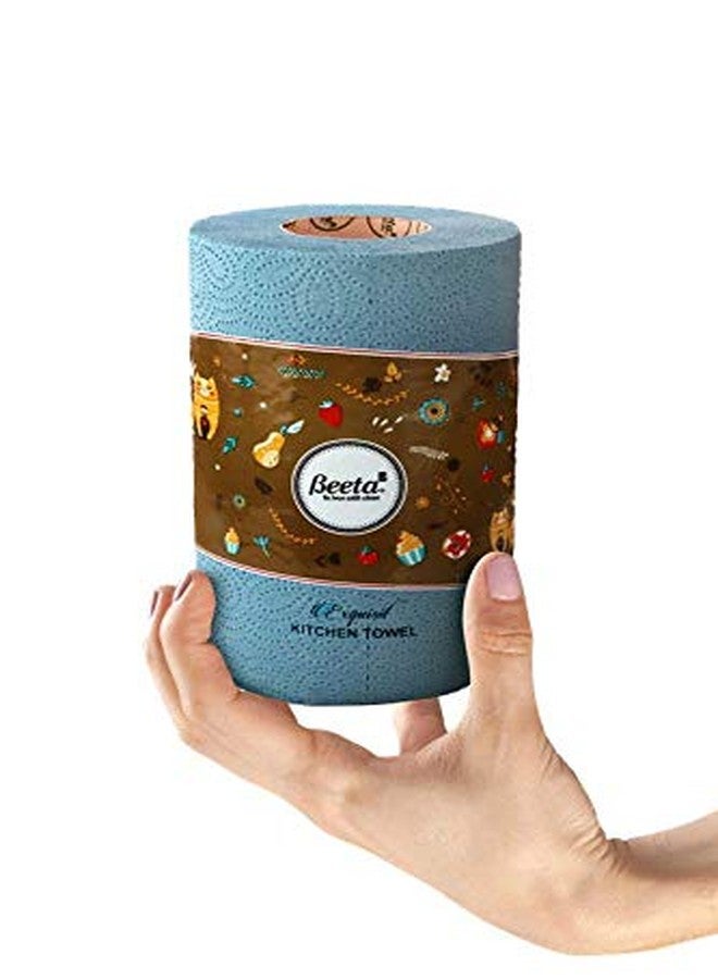 Beeta Kitchen Towel Paper Roll/Coloured Kitchen Tissue Towel Roll (Pack of 3)- 106 Pulls x 3 Ply (Assorted or Identical Col.) 100% Natural Cellulose Fiber - Image 2