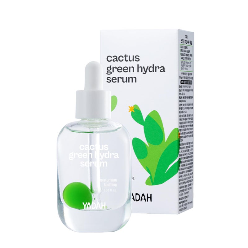 YADAH Cactus Green Hydra Serum 101fl oz  Hydration OilMoisture Balance Strengthen Skin Barrier Niacinamide Adenosine