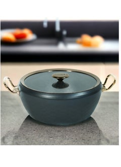 OMS 9pcs Granite Cookware set Mermaid Shape -Anthracite Color  - Image 2