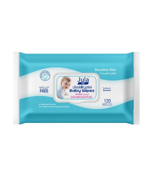 مناديل جولا للأطفال، 120 منديل