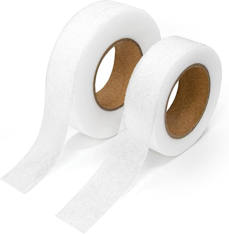 Wawasia Adhesive Fusible Hem Tape, 0.8" Wide, 210 FT Long (2 Rolls) – Iron-On, No Sewing Required, Ideal for Dresses, Pants, Curtains, and Fabric Projects - Image 1