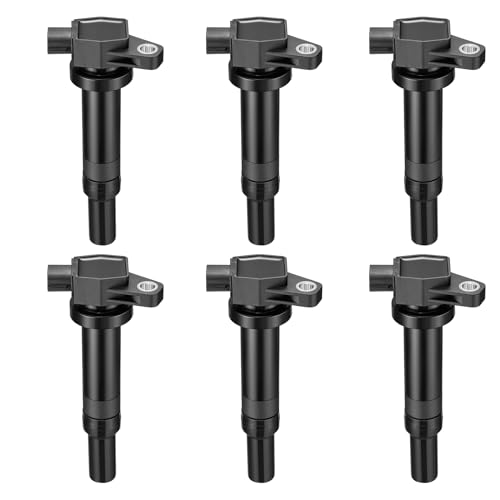 BDFHYK Ignition Coils Pack Compatible with Hyundai Kia 2007 2008 2009 2010 Santa Fe Rondo Magentis Optima l4 V6 24L 27L Coil for UF558 C1567 SKIC168 C782 5C1624 GN10441 21A0103 GN10569 Set of 6