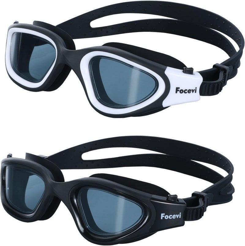 Focevi Global mainstream design picks Clear Swimming Goggles for Men/Women,Anti-Fog Anti-UV Adult Swim Goggles, Boys/Girls/Junior/youth Swim Goggles, Swimming Glasses Heat insulation layer - Image 1